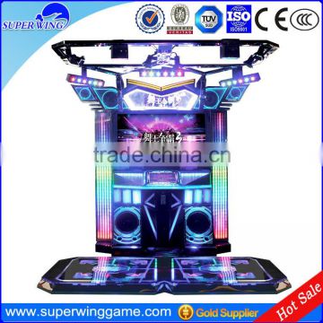 Superwing coin operated simulator dancing music game machine