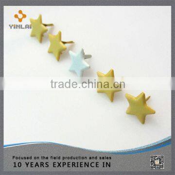 Fashion Colorful Star Shaped Metal Brad photo-2