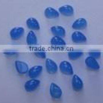 Blue chalcedony  pear cab