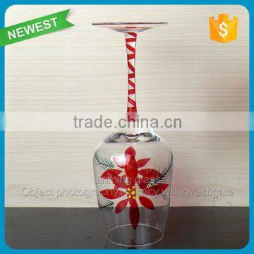 Flower Pattern Show Box Goblet Glass Wine Cup Goblet Glasses Gift Decoration Red Wine Glass photo-4