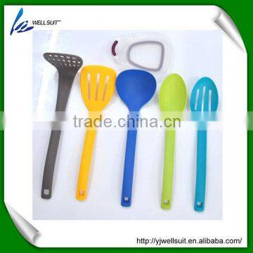 Hot sale new design plastic holder kitchen utensil sets