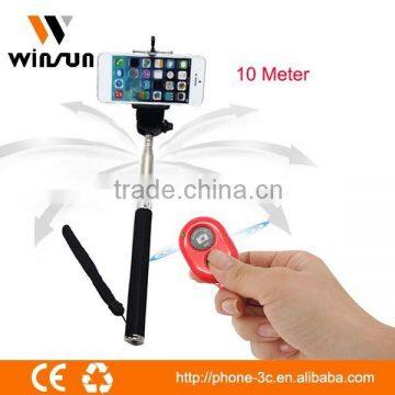 Selfie Stick With Bluetooth Shutter Button Bluetooth Selfie Stick Build in Shutter Selfie Stick for Iphone 6 photo-3