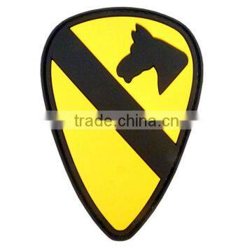 U.S. First Cavalry Division Horse Head Patch 3D Hook And Loop Tactical Patches PVC Military Badge Rubber Army Armband