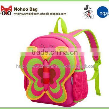 NOHOO Butterfly Waterproof Kids Bags Neoprene Fashionable School Bags Cartoon Animals School Bags