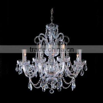 modern silver color indoor hanging tube chandeliers for home