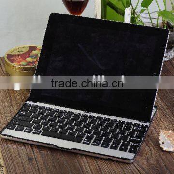 2013 Aluminum alloy bluetooth keyboard case for ipad