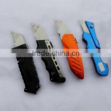 High quality retractable steel material utility knife