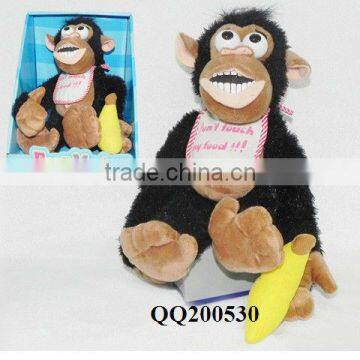 Lovely b/o magnetic control monkey doll