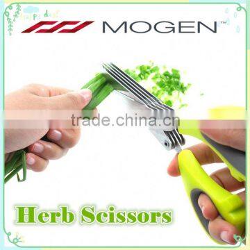 Chop Garden Fresh Herbs with Anti-Slip Silicone Coated On The Handle Freshcut Gourmet Herb Scissors