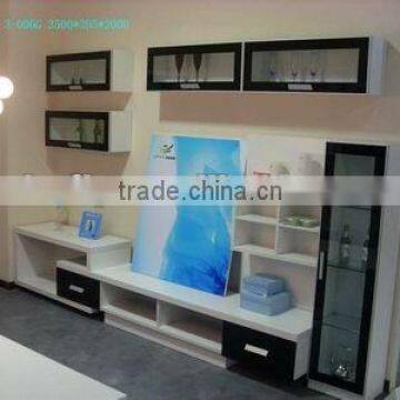 Modern wooden melamine wall units