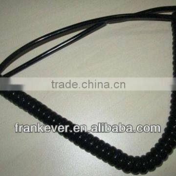 6 core long flexible spiral cable for computer,telephone,trailer