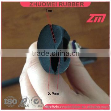 h Shape Window Seal Rubber for 5.9mm glass band