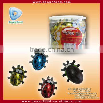 Colorful insect shape chocolate