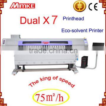 2015 New type 1.9 m industrial 5113 print head digital Micro Piezo-electric inkjet printer with rotating platform