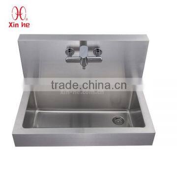Commercial Wall Hung Hospital Stainless Steel Hand Washing Trough Medical Surgical Scrub Sink With Sensor Taps photo-5