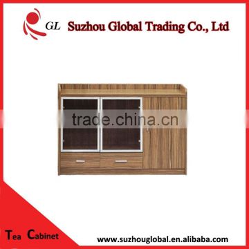 top modern fashionable tea cabinet with glass door