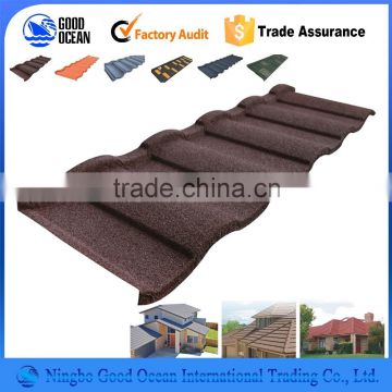 China Construction material Red Color Zinc Metal Roof Tile , Roofing Tile