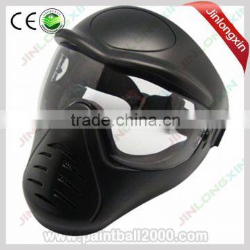 Paintball HEAVY DUTY FACE MASK WITH ANTI-FOG LENS BLACK