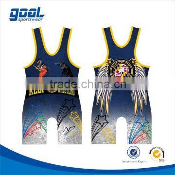 Dri fit wholesale top quality men race wrestling singlet