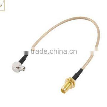 Hot Selling 25cm Length Cable , Manufacture MMCX To SMA Cable , RF Manufacture Cable Pigtail