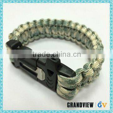 Manufacturer survival paracord bracelet with buckle wholesale