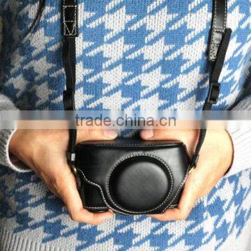 Top leather camera case exclusive design retro style camera case for Sony RX100 M3