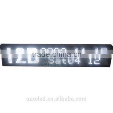 led bus display white color P7.62 16*96 bus sign