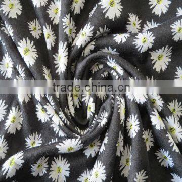 Printed 100% polyester knitted fabric for fashional garment