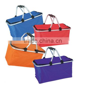 Folding cloth shopping basket