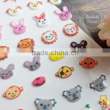 New fashion kawaii korean stationery 100pcs lovely Decorative sticker cartoon animal student DIY phone 3Dstickesr diary stickerS