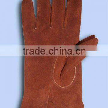 leather weld glove with polyester liner