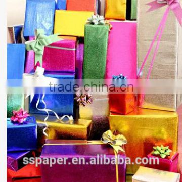 5070cm colorful glitter gifts packing rainbow wrapping paper