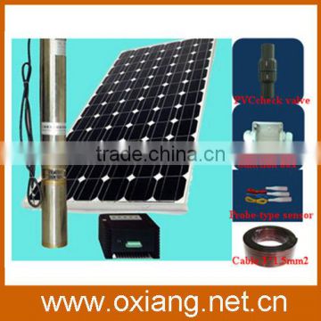 solar water pumping system for irrigation with 200w solar panel