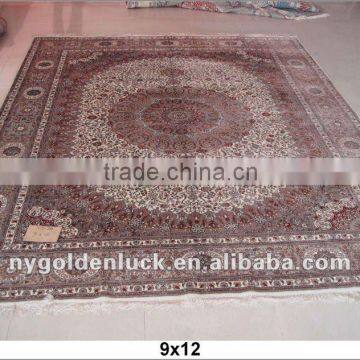 9x12 400L persian silk handmade art wall carpet