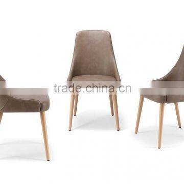 PU leather upholstered solid wood dining chair HDC1491                        
                                                                                Supplier's Choice