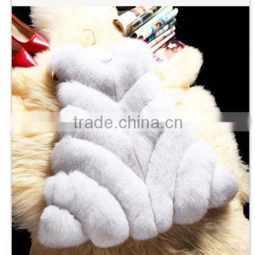 Autumn winter white faux fur vest fake fur vest from China