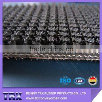 Black PVC Conveyor Belt With Rough Top