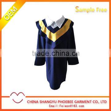Beautiful customized children graduation gown for kids