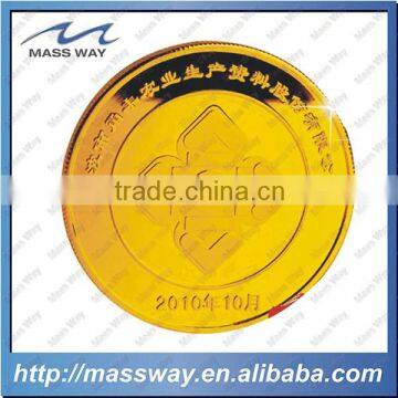 Custom 3D Zinc Alloy Plating 24K Gold Coin photo-1
