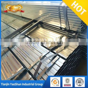 large diameter pre galvanized surface thick wall rectangular steel pipe / tube with china tube / pipe