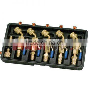 Shut-Off Ball Valve Fitting Adapter Set, Air Condition Service Tools of Auto Repair Tools