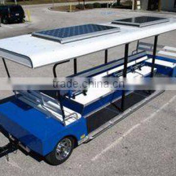 Trailers 14 passenger outward facing solar trailer ELECTRIC VEHICLES