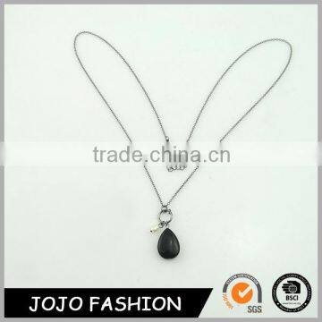 Hot Selling New Gift Wholesale Brass Jewelry Custom Silver Chain Necklace With Natue Stone