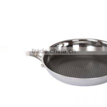 3ply stainless steel non-stick frying pan