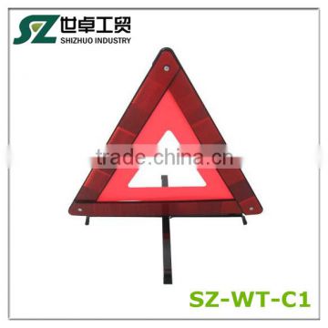 reflective warning triangle sign