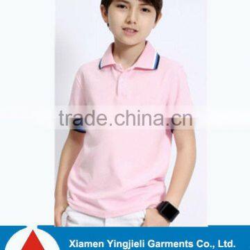 Short Sleeve Cotton Kids Blank Polo Tshirt 2014