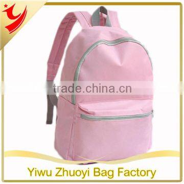 Candy Color Blank Polyester School Backpack in Simple style