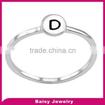 china wholesale hot selling 316l stainless steel letter d ring