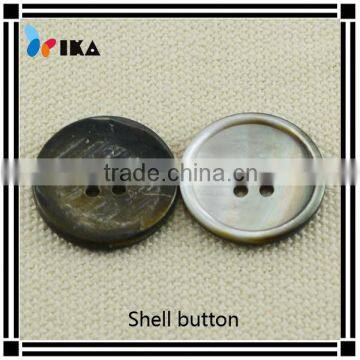 high quality pearled 4 hole black mop shell button