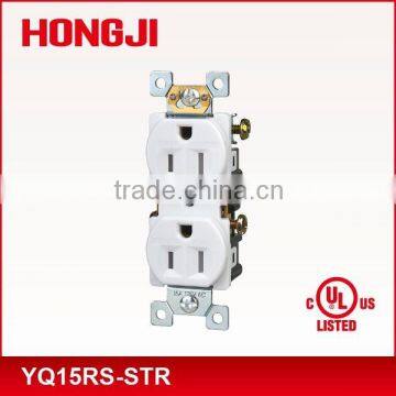 15A/125V Standard Duplex Receptacle UL approval residential grade 2 pole 3 wire grounding tamper resistant receptacle